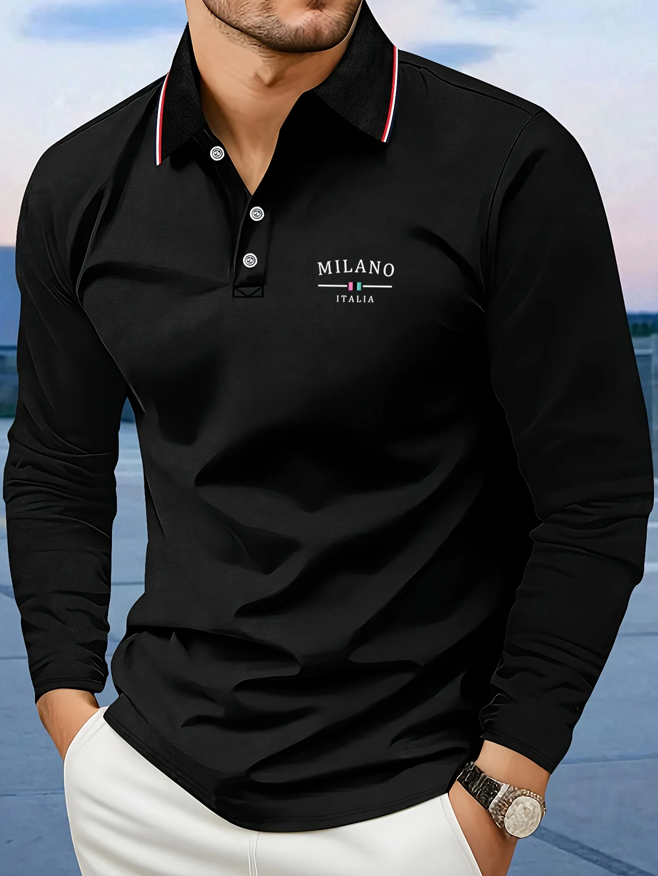 

Новая мужская рубашка ПОЛО на весну и осень 2025 с повседневным катанием на роликовых коньках, приятным для кожи и мягким 3D-печатью.