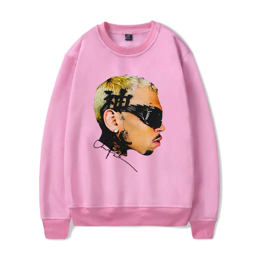 كريس براون ميرش 2025 بلوزات تأثيري النساء الرجال موضة الشارع الشهير الهيب هوب الرياضة البلوز البلوز