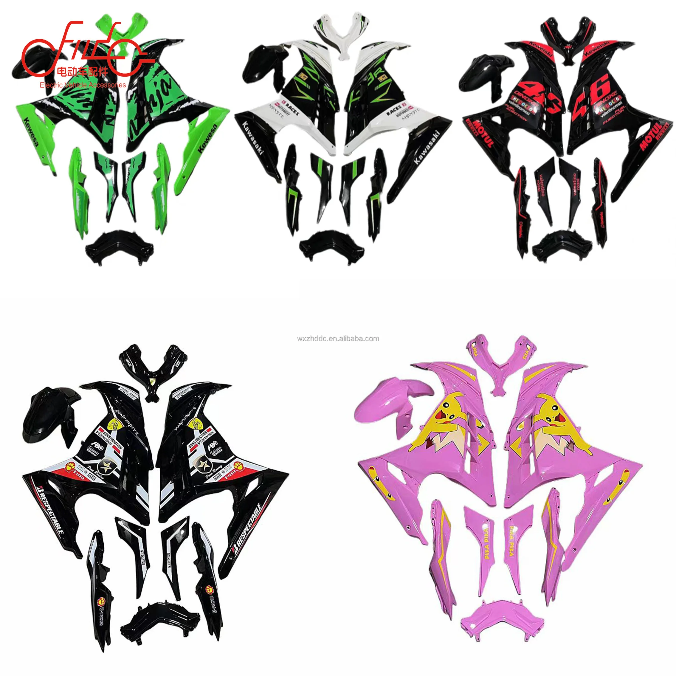 ABS Plastic Motorcycle Fairing Kit For Little Ninja R3/Horizon-Customizable Color