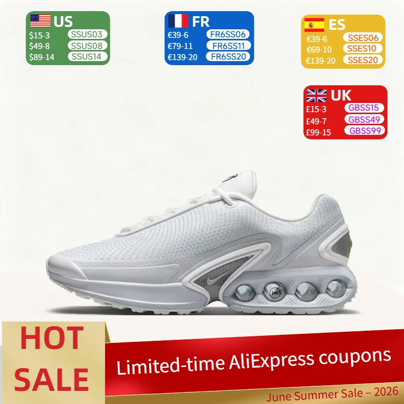 Женские повседневные кроссовки Nike Air Max Dn: модные, простые, универсальные, дышащие и удобные, низкие, для активного