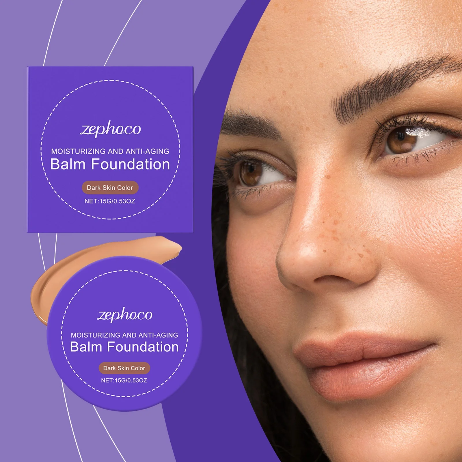 Crema de maquillaje de base correctora oscura, hidrata y suaviza el diario, crema de maquillaje de base correctora ligera