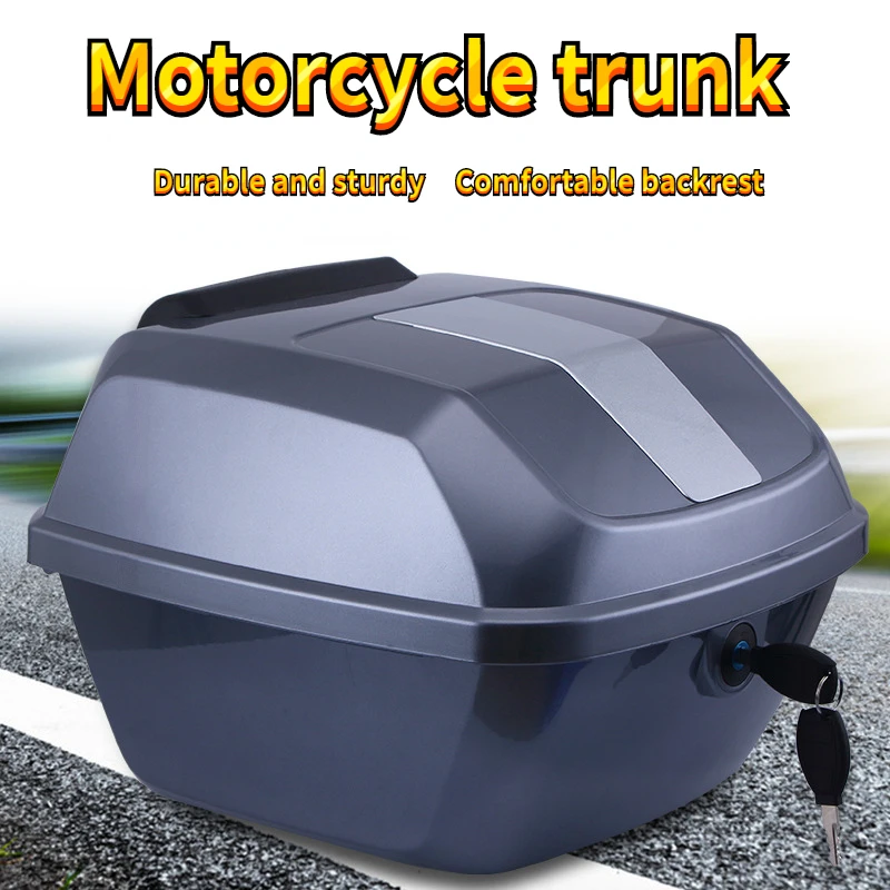 

Electric Vehicle Trunk Universal Motorcycle Tail Box Helmet Storage Box Large Motorcycle Rear Shelf Toolbox