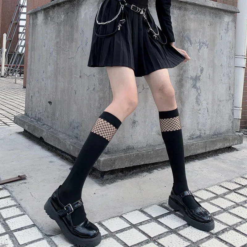 Lolita Ultra-thin Socks Silk Knee Socks Tube Jk Lolita Socks Lolita Half Calf Long Socks JK Girls Lolita Knee Socks Stockings