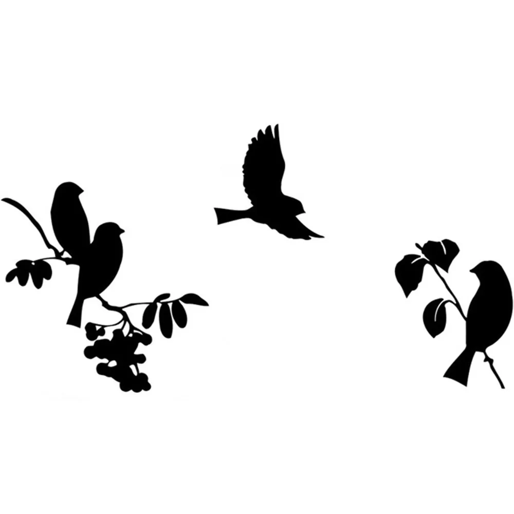 Birds Branch Nature Car Sticker Vinyl Decal Auto Window Bumper Animal Graphic Decor For SUV Truck Offroad Vehicle Decoration
