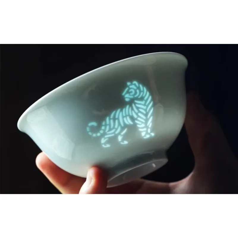 

Jingdezhen Twelve Zodiac Ceramic Tableware Sky Blue Plate Bowl Set Home Use And Gift Giving For Festivals