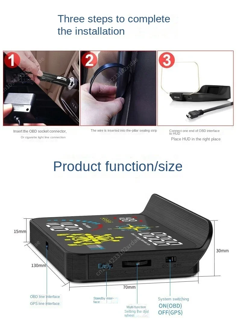 NewUniversal Smart Gauge Arrival Q10 HUD+GPS NavigationDigital Speedometer Car Head Up Display Diagnostic Tool Car Hud