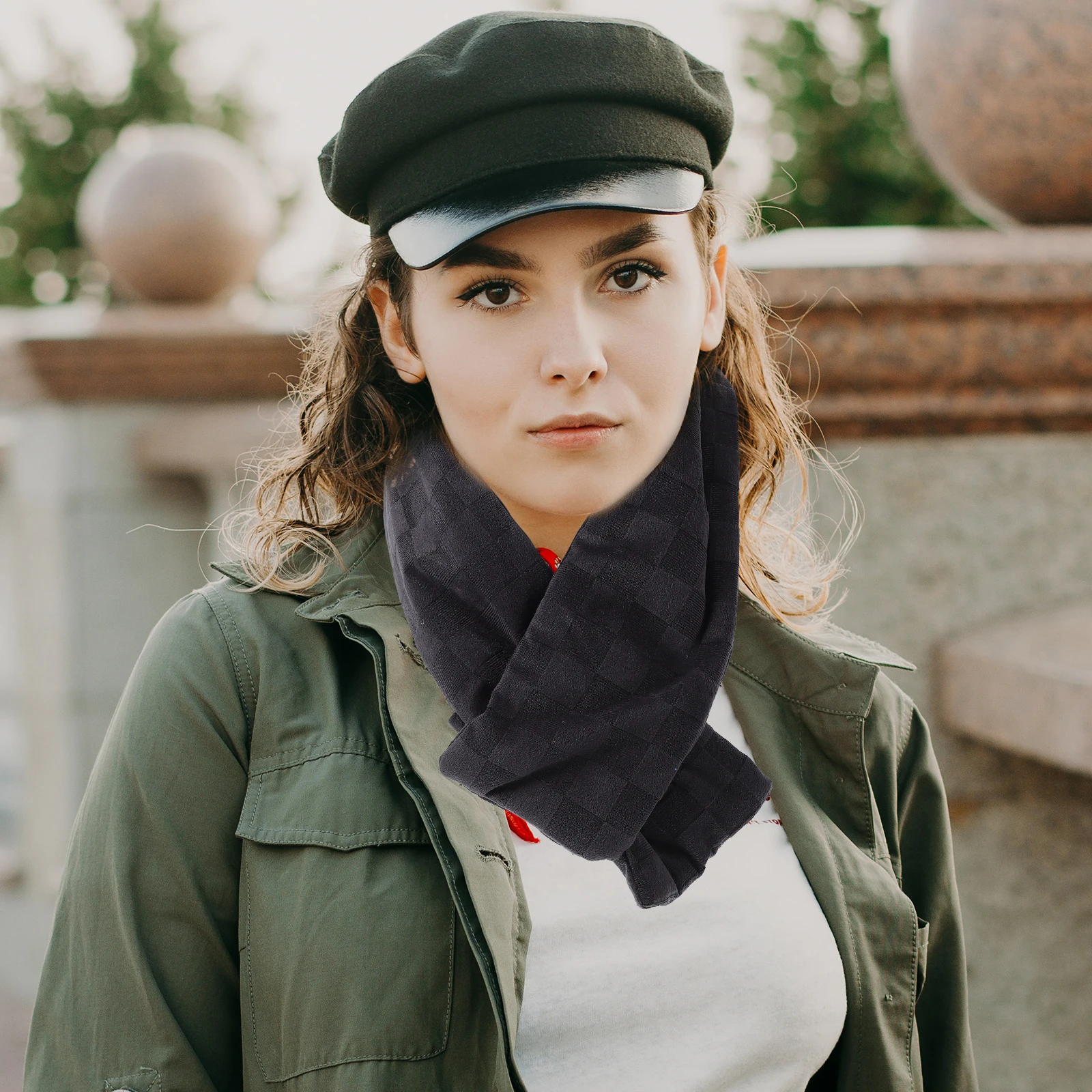 

Heated Scarf Electric Warm Keeping Scarf for Women Men Rechargeable Winter Cycling Ultra Lightweight Breathing Material Free