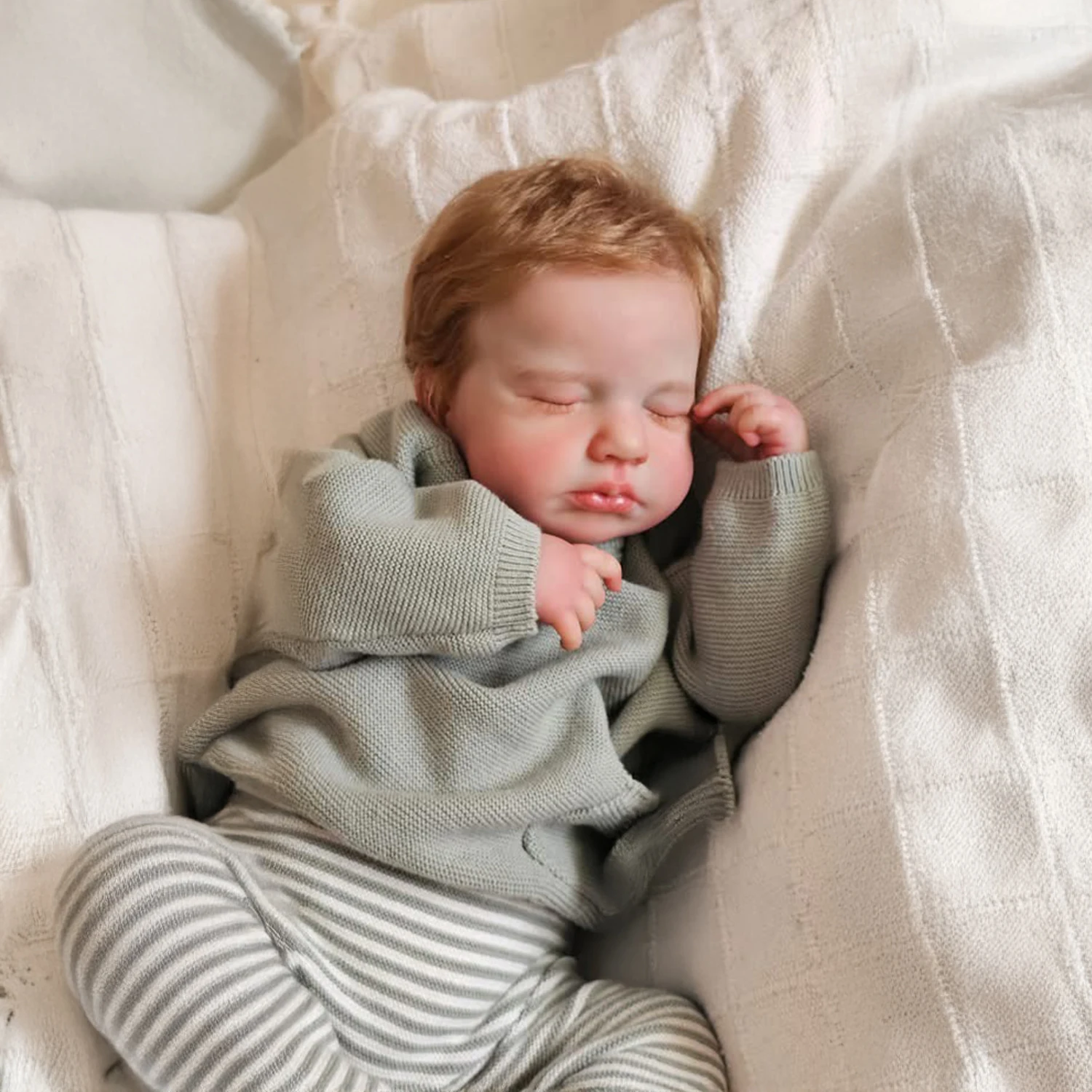 دمية لولو تولد من جديد مقاس 19 بوصة من NPK - جسم ناعم وملمس نابض بالحياة مع طبقات متعددة لوحة جلدية ثلاثية الأبعاد