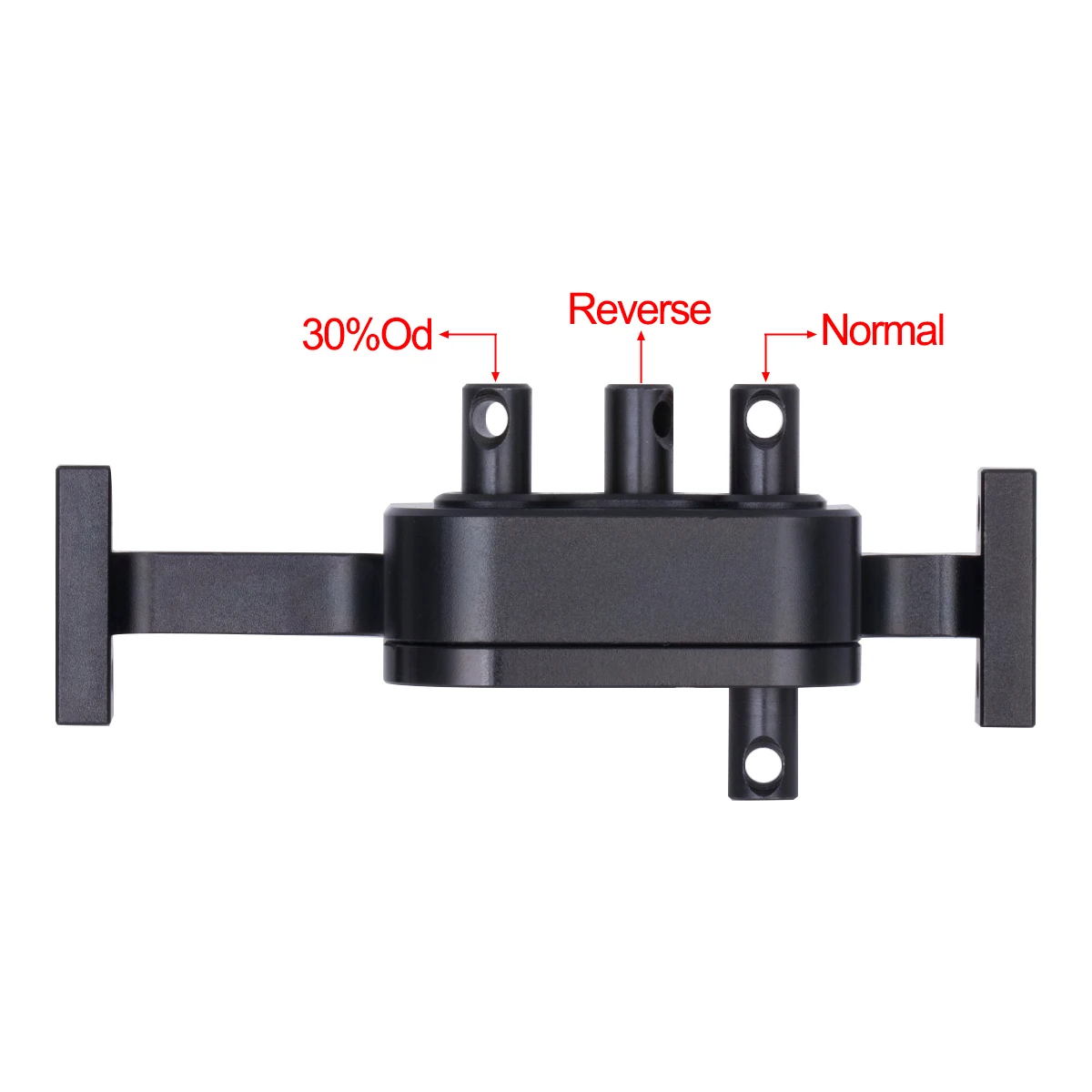 Aluminum Transfer Case Gearbox with 5mm Shaft for 1/10 RC Crawler Cheater Rigs LCG Chassis Build Upgrade Parts