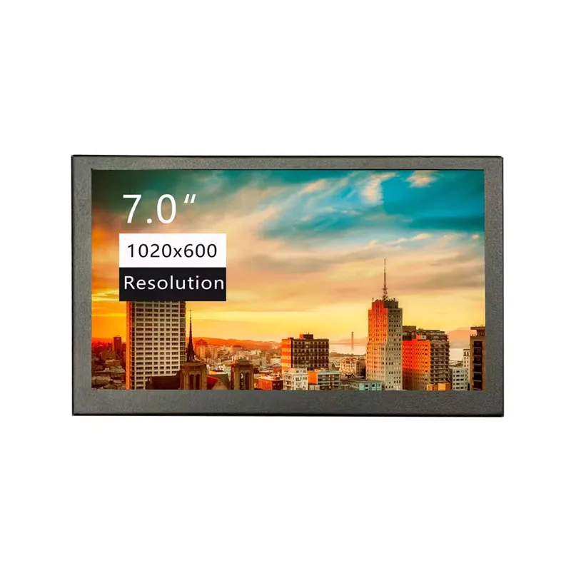 7Inch  Rechargeable 1-Line Mini Small Portable Screen Touch Screen 1024x600 Full HD Gaming Monitor PC Raspberry Pi Laptop Screen