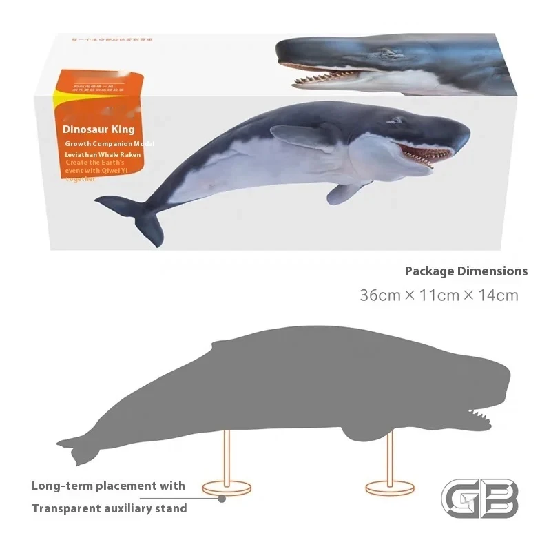 Dinosaur King Leviathan Whale Model 56 Action Figure Growth Companion Model Dekoratif Ornamen Mainan untuk Koleksi Koleksi Hadiah