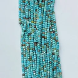 Turquoise Cube Shape Loose Beads Jewelry Making DIY Bracelet Necklace 38cm Accessories Manufacturer for Women Wholesale