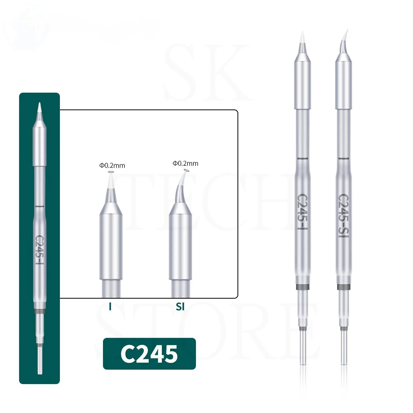 YIHUA C245 Soldering Iron Tips Heating I IS/ 2.5K 3.2K 4.7K /1C 2C 2.2C 3C/1.6D 1.8D 2.4D 3.2D 4.8D 6.6D soldering iron