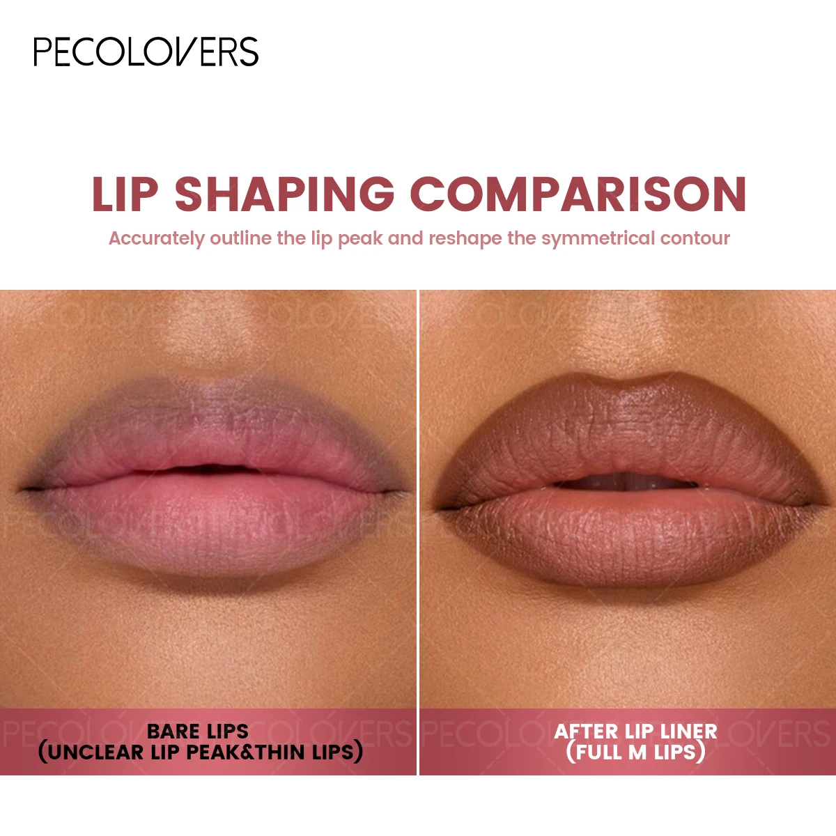 1PC นู๊ดลิปไลเนอร์ลิปสติกปากกา,เนื้อแมท,ไม่ติดถ้วย,สีสันสดใส,แต่งหน้าที่เหมาะกับการเดินทางสำหรับผู้หญิง