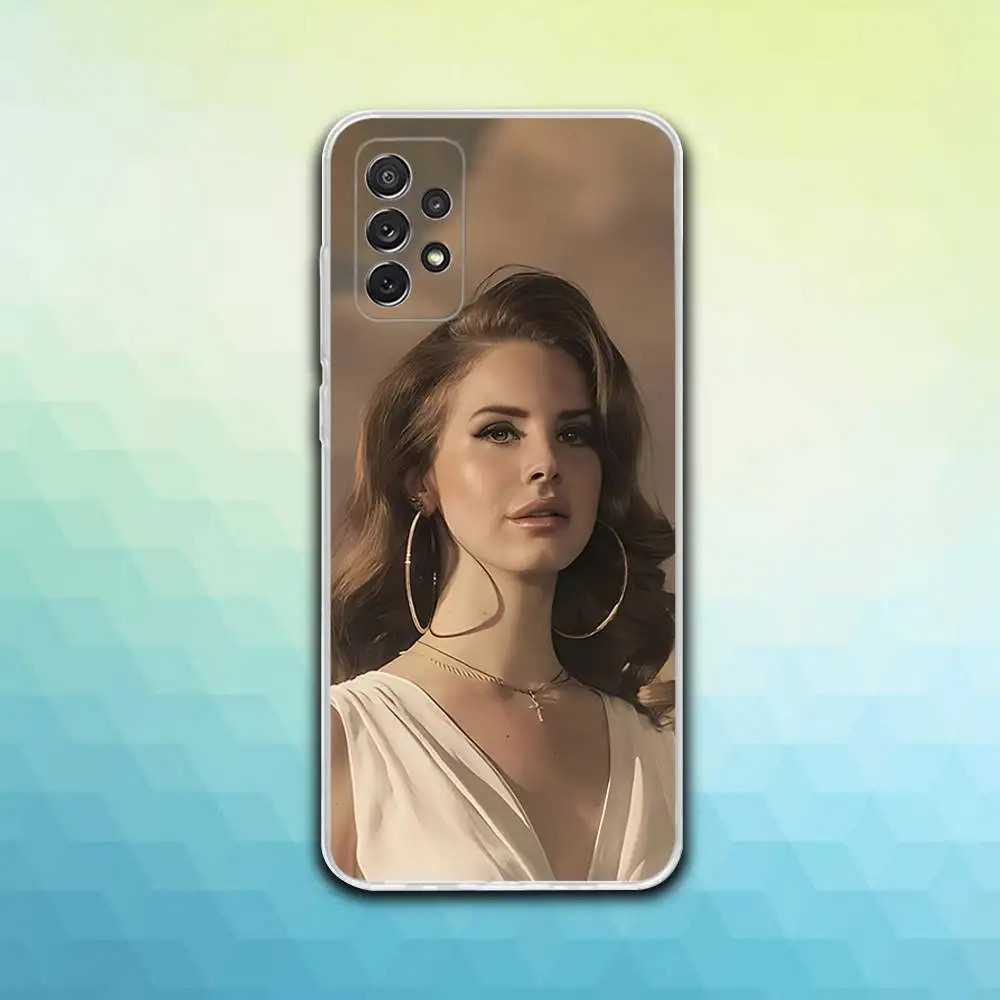 L-Lana Singer Del Rey 電話ケース Samsung S30、23、21、22、20、FE lite、S10、9、8、7 PIus Note20ultra ソフト透明