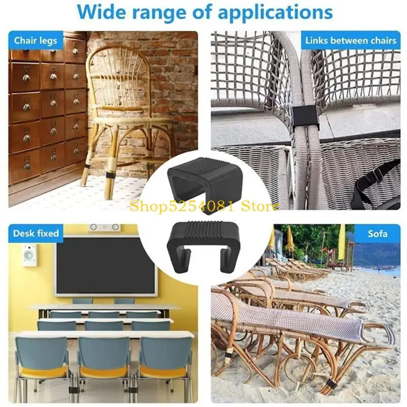 AXYC Wicker Patio Furniture Clips Chair Couch Clip Sectional Connector for Outdoor Garden Rattan Aligment Rattan Furniture image 3