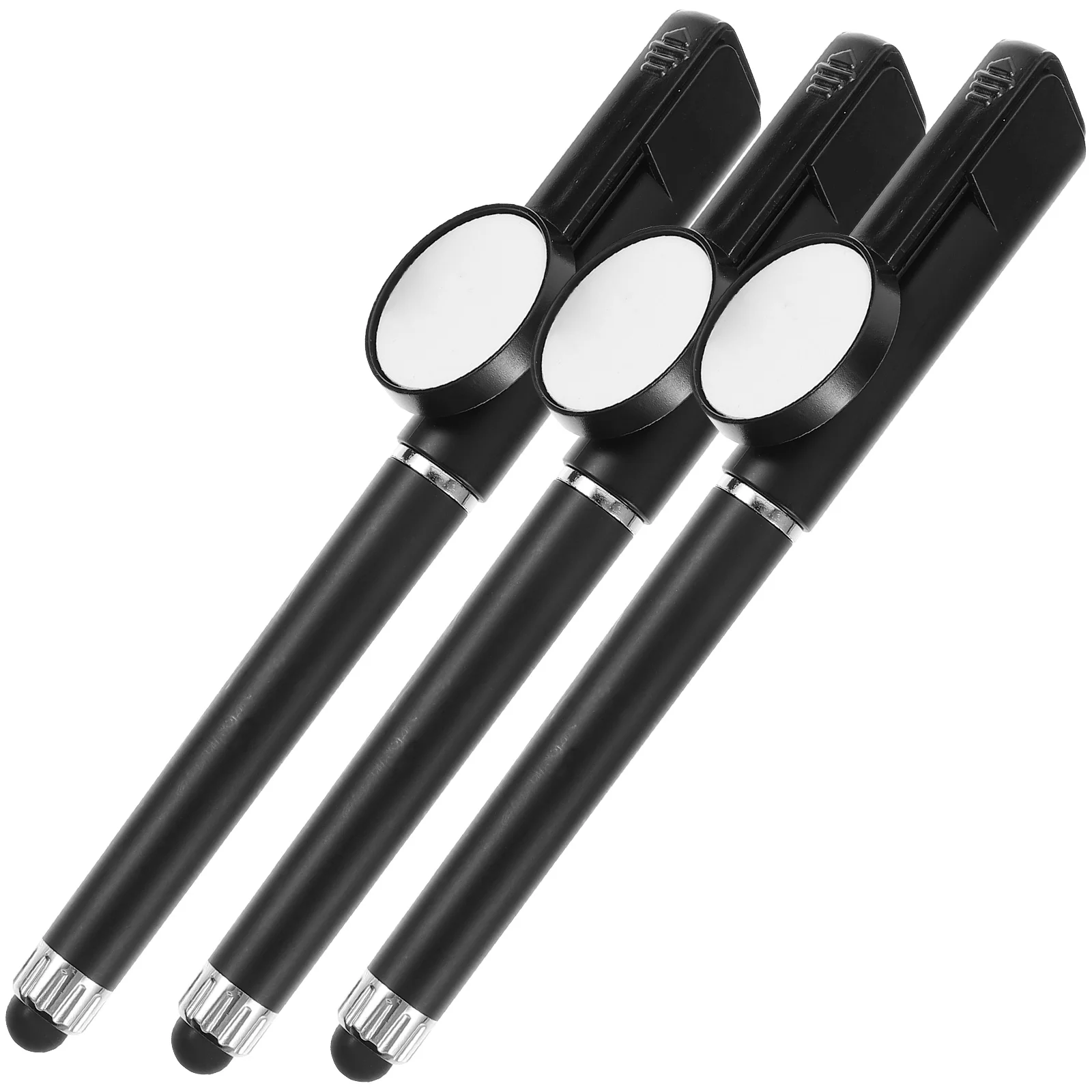 3 Pcs Sublimation Printing Blank Ballpoint Pen Advertising Gift Gel 3pcs Package (black) Office Business Pp DIY Use