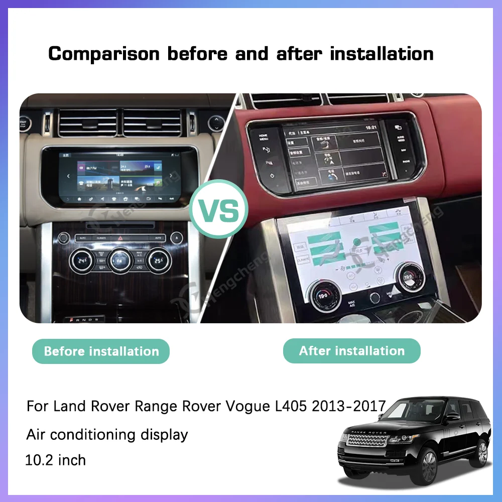 10.2 AC Panel For Land Range Rover Vogue L405 2013-2017 Car Air Conditioning Climate Control Upgrade LCD Screen HD Touch Display