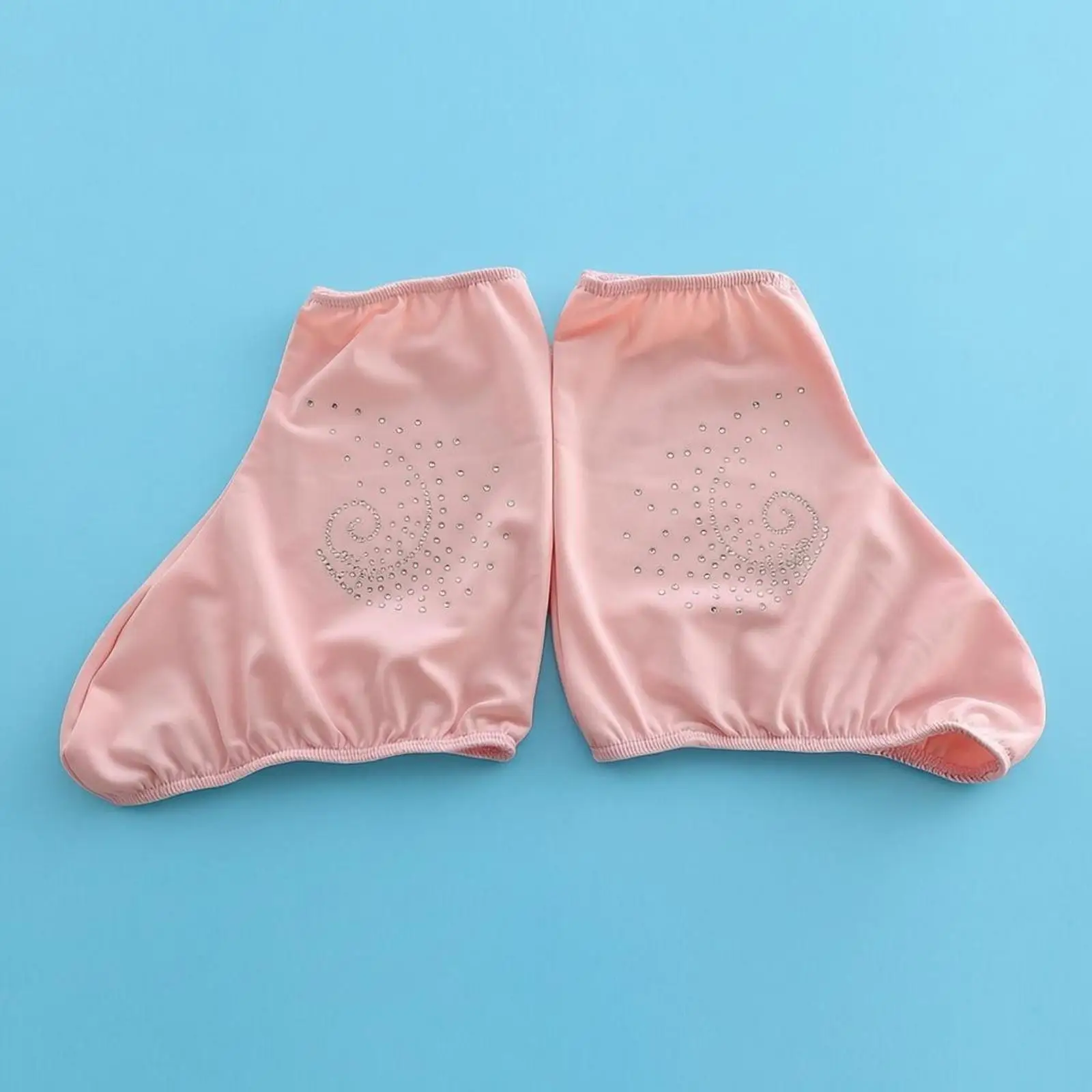 Skating Boot Covers Decorative Nylon Skate Protective Sleeve Velvet Cover for Figure Skating Training Sessions