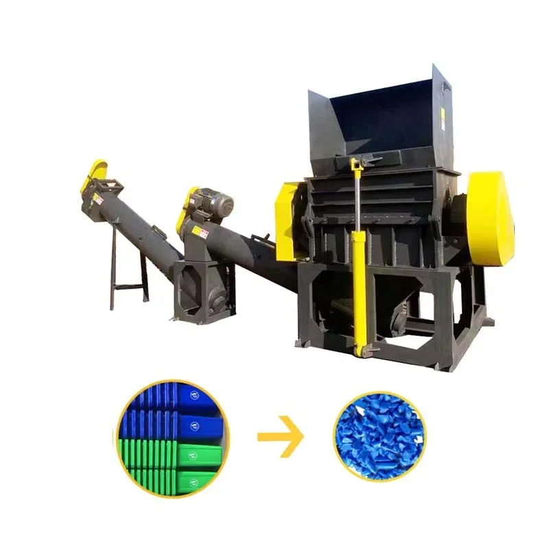 

Automation Quality Heavy Crusher plastic crusher recycling machine With Single Stage 55kw For Crushing Wood Plastic Pipe