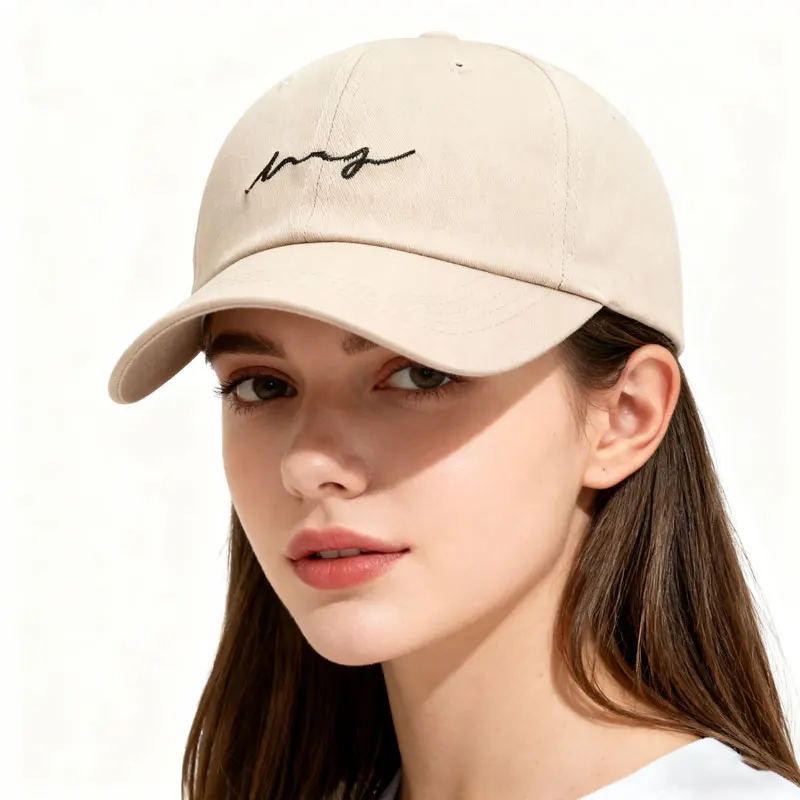 Unisex Embroidered Baseball Cap, Duckbill Hat, Korean Style, Casual, Fashionable, Outdoor, Versatile, Simple