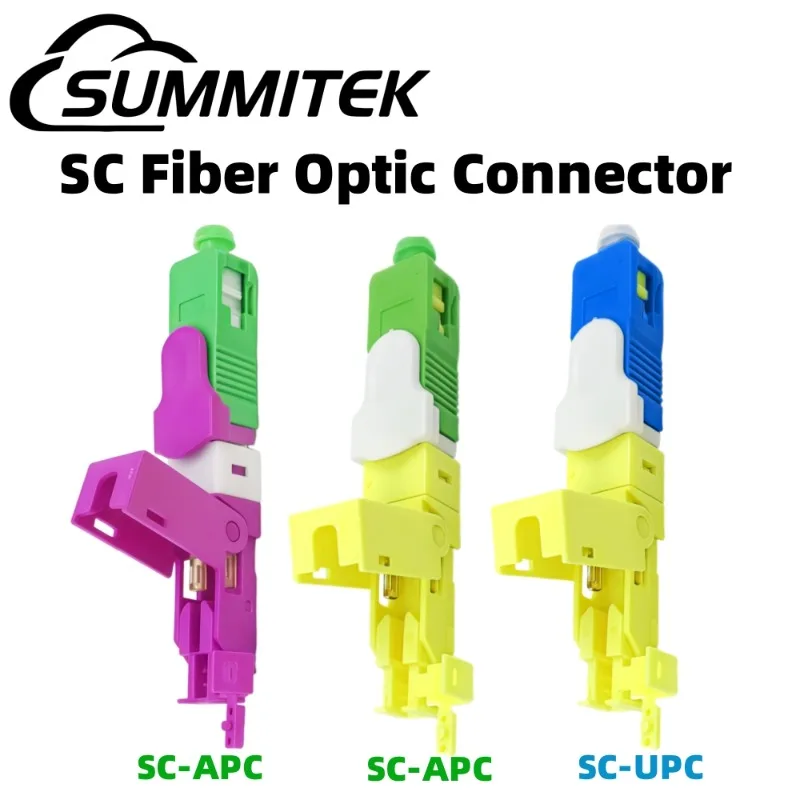 Summitek SC FTTH Fiber Optic Cold Splicing Connector Pre-embedded Telecommunications-grade Fiber Optic Cold Splicing Connector