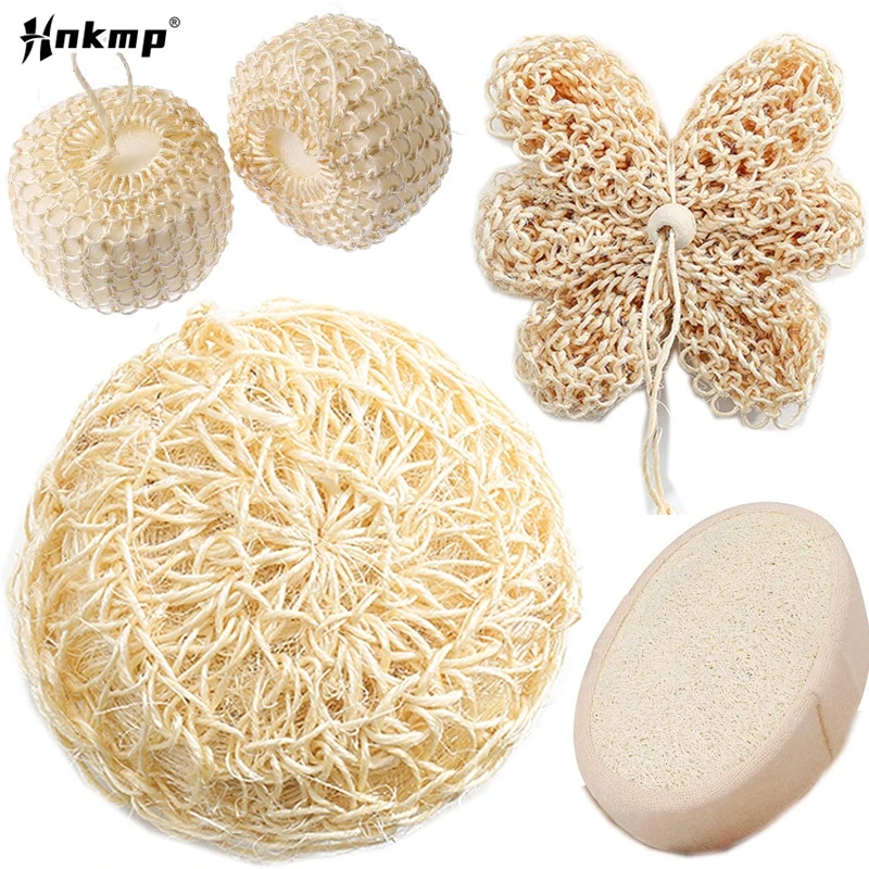 

Cleaning Bath Sponge Mini Skin Care Hanging Soft Body Massage Brush Bathroomaccessories Bath Ball Sisal Shower Flower