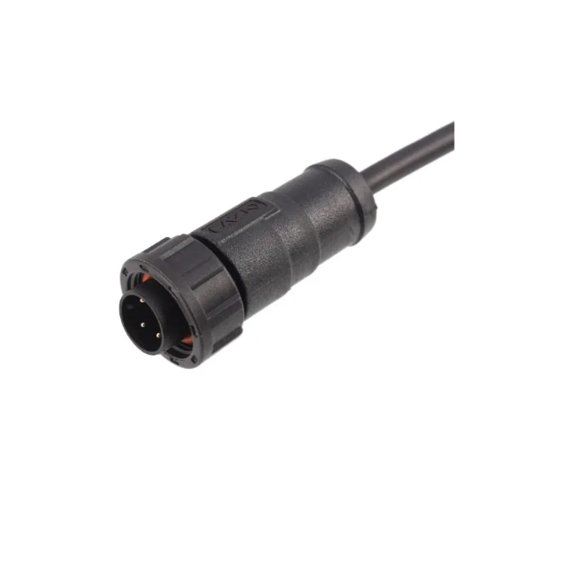 5/8 E10 2 3 4 5 6 7 8 B2 B3 B4 pin waterproof ip67 connector cable threaded male straight overmolded mating plug