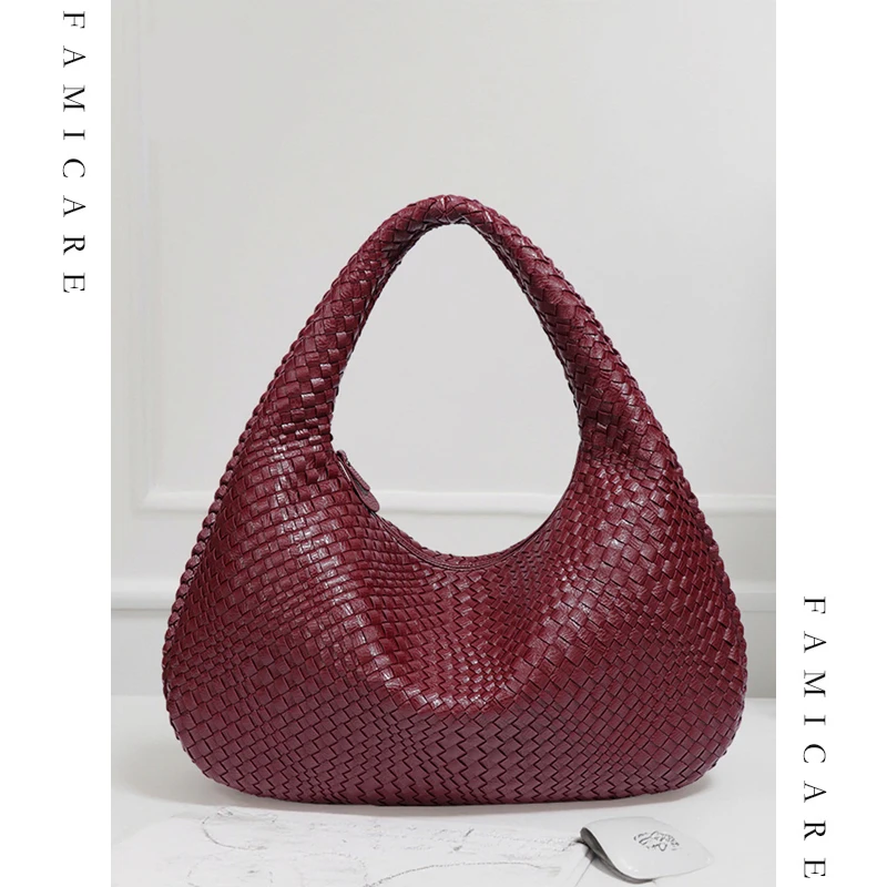 

Новая ручная сумка для пельменей в форме полумесяца, просторная ручная сумка на плечо, подмышки, универсальная женская сумка в европейском стиле