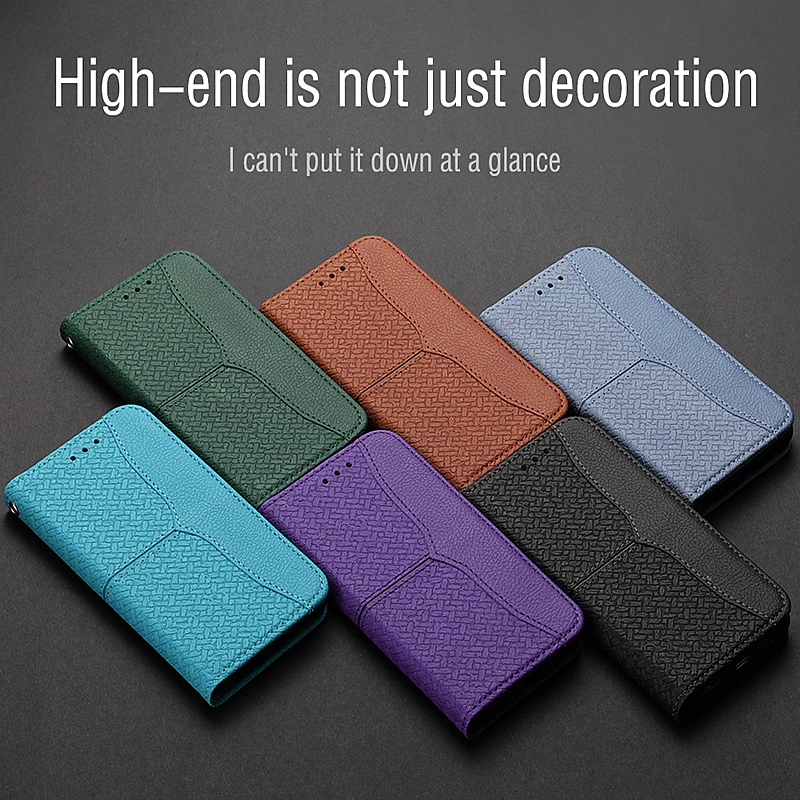 Magnet Leather Case For Xiaomi 15T 13T 14T 12X 11T 12T 15 13 12 11 Lite 5G NE Poco F6 F5 F3 X5 X3 M5s M6 X6 Pro Flip Case Cover