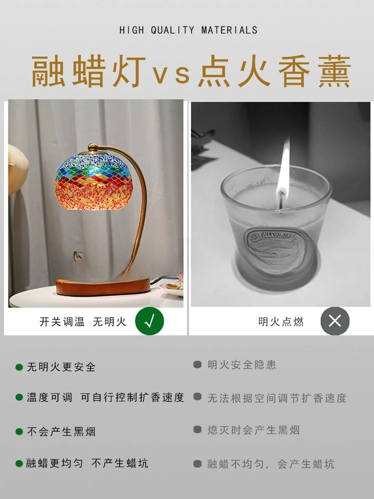 هدية عيد ميلاد مصباح بجانب السرير لغرفة النوم مصباح مكتبي مزخرف رومانسي أمريكي عتيق