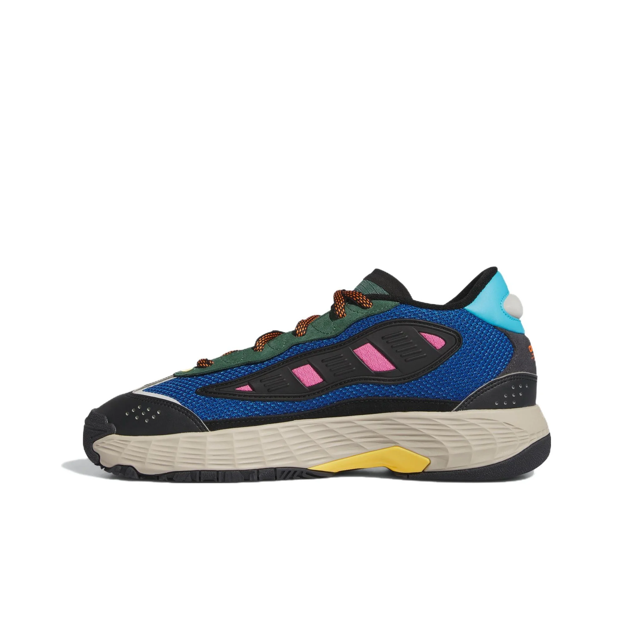 Adidas Originals Niteball 2.0 3 Mesh, TPU, Suede Cushioning, Wear Resistant Low top Casual Shoes Men's Blue Black Green IG8529