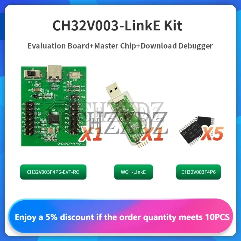 100% Original CH32V003F4P6 Development Board Kit