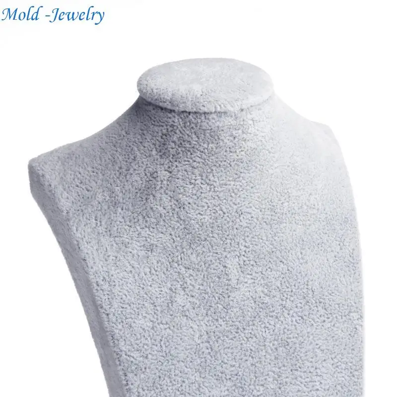 

69HB Mannequin Bust Jewelry Display Stand Shelf Holder Necklace Bust Stand