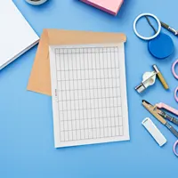 4Pcs Business Accounting Ledger Notebook Grid-Paper Register Book for Warehouse Stock Control Office Supplies Tracking Small 3
