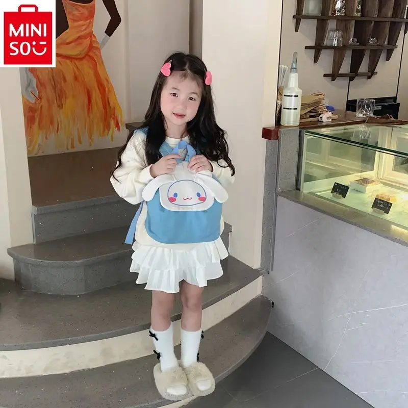 MINISO Sanrio детский мультяшный Hello Kitty Kuromi для мальчиков и девочек милый, милый и вместительный рюкзак для хранения