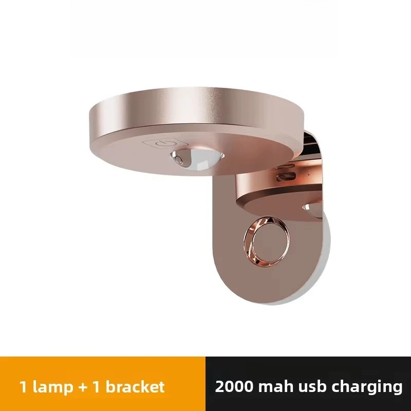 Rechargeable Wireless Spotlight Remote Control Wall Lamp Induction No Punch Required Ideal for Background Painting Decor Light