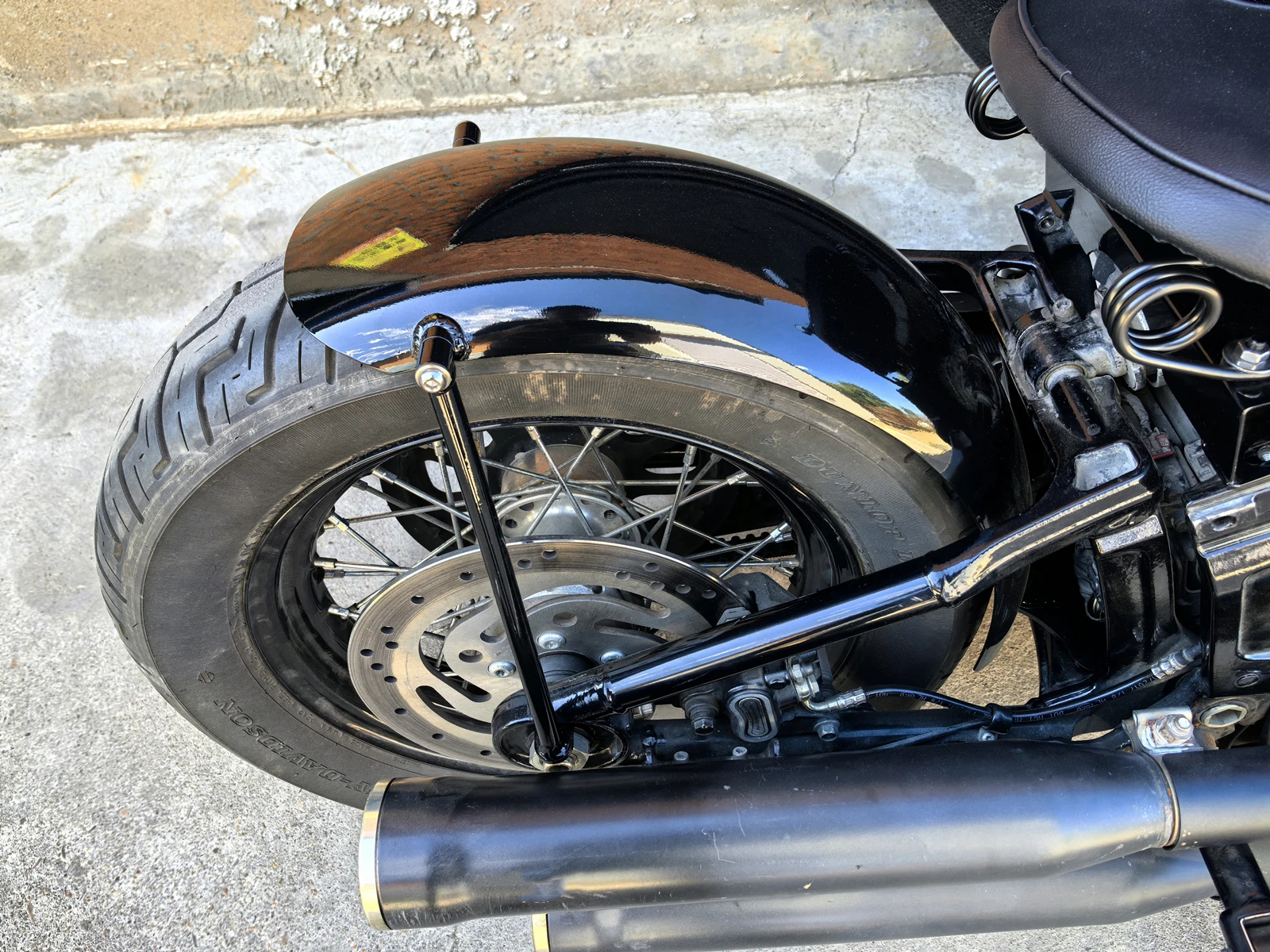 Pop For Harley Davidson Softail Street Bob Fxbb 2019 -2024 Motorcycle Rear Wheel Splasher Fender Mud Splash Guard Mudguard Cover