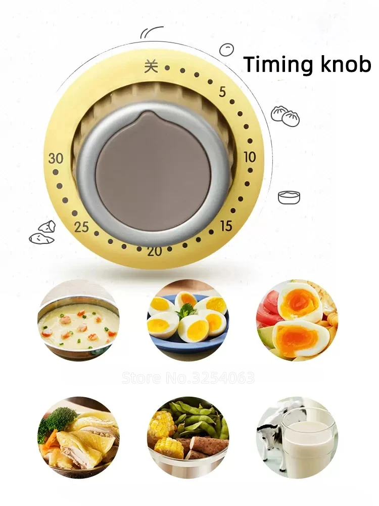 360W Electric Egg Cooker Breakfast Machine Food Steamer Egg Boiler Multicooker Egg Custard Steaming Cooker with Timer 220V