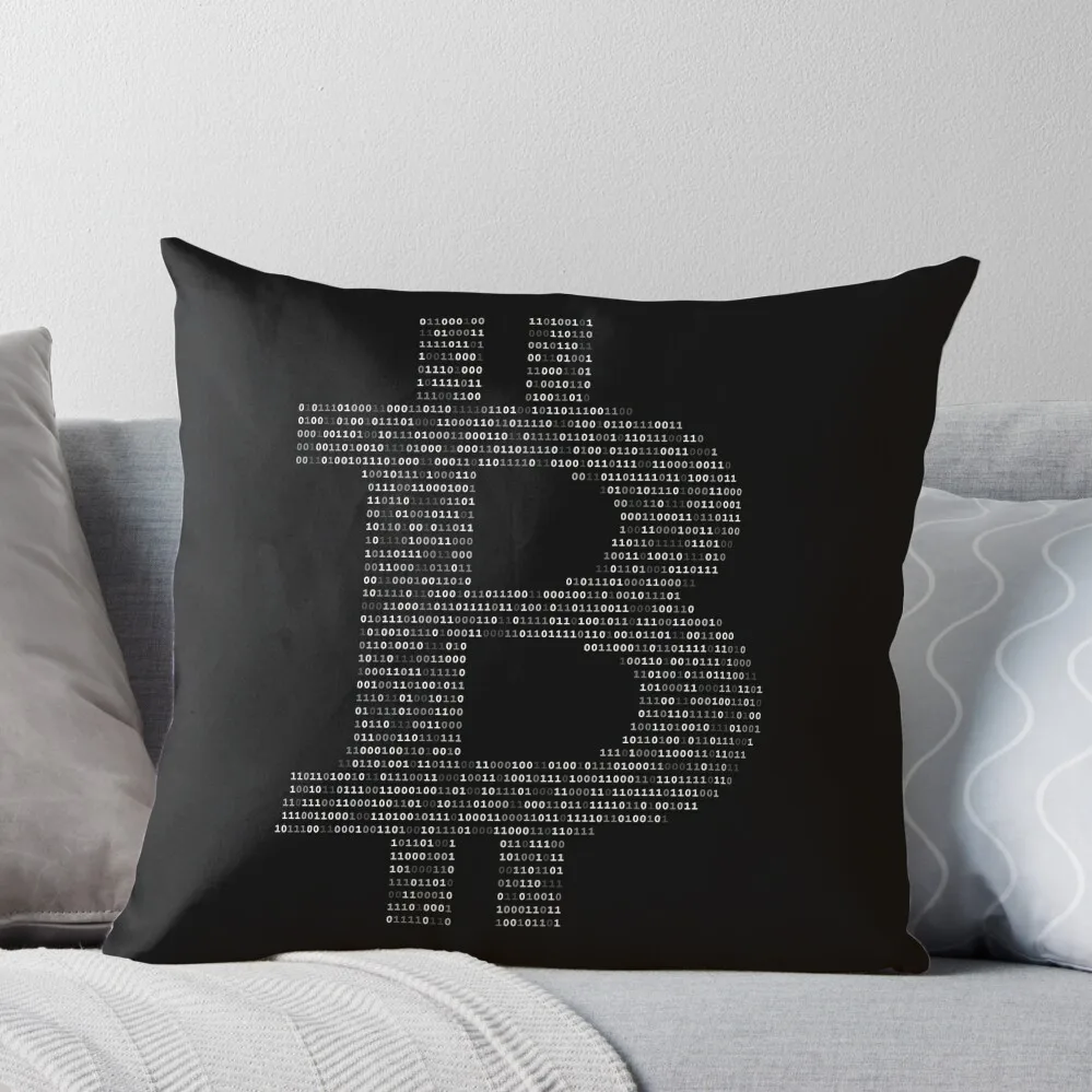 

Bitcoin Binary Black Throw Pillow Cushions Home Decor Pillow Cases