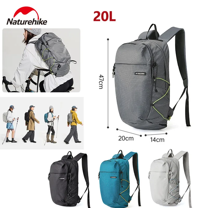 

Naturehike 20L Travel Backpack 3D Breathable Ultralight for Men Women Climbing Hiking Shoulder Bag Waterproof Sports Knapsack