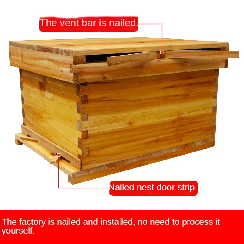 Honey Bee HivesChinese Bee Boiled Wax Standard Ten FramesFull Cedar Dipped WaxItalian Bee HivesBeekeeping Tools