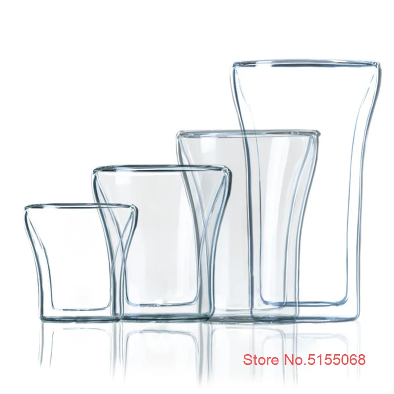 2 Pcs Lot ASSAM Double Wall Thermo Glasses Flashlight Heat Insulation Milk Cup Cappuccino Latte Coffee Mug Milky Tea Tumbler