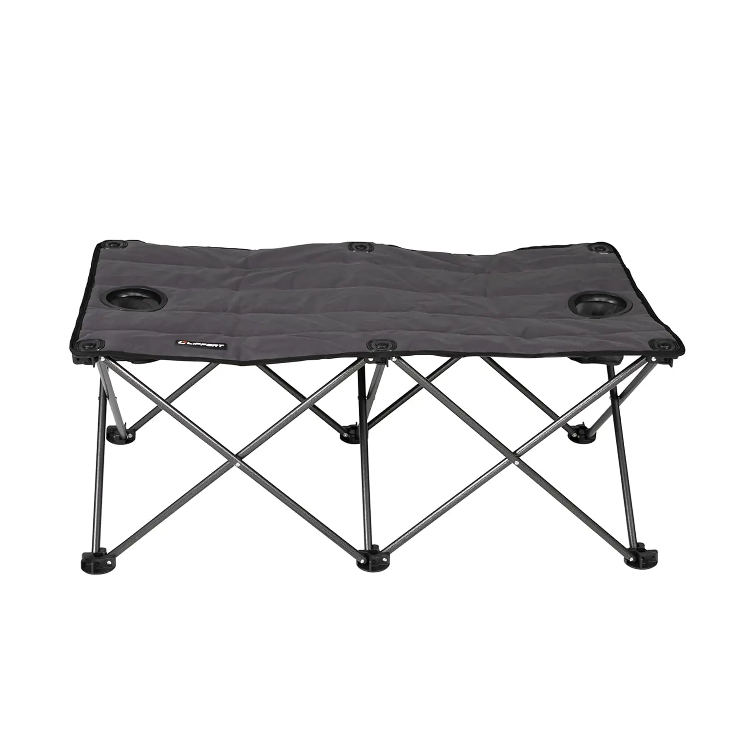 

Dark Gray Foldable Storage Ottoman Footrest Stool for RV Camper Outdoor Camping, Customized