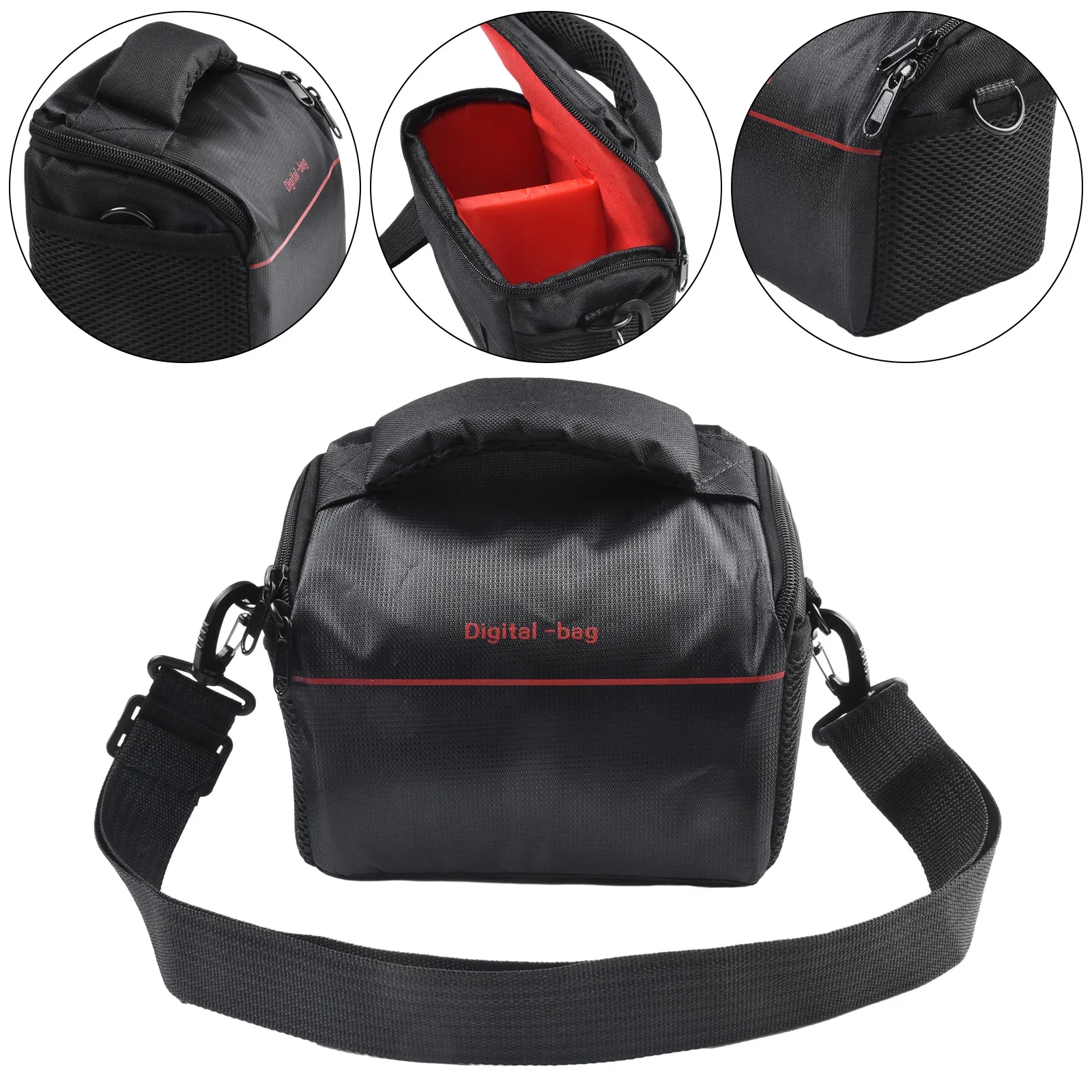 Adjustable Shoulder Strap Multi Functional Camera Bag Not Waterproof Camera Body Accommodate SLR Camera Body Compatibility