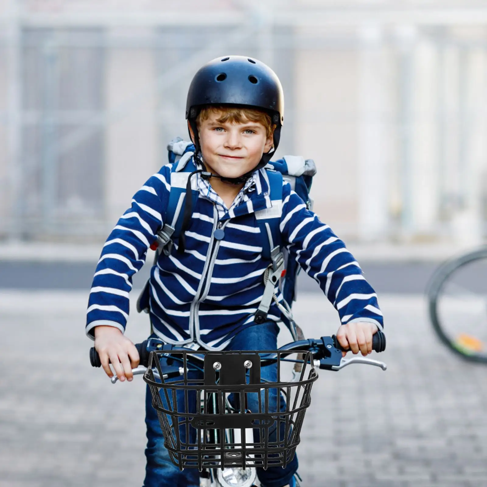 Bicycle Basket Front Handlebar Storage Baskets For Organizing Bike Wire Organizer Metal Bikes