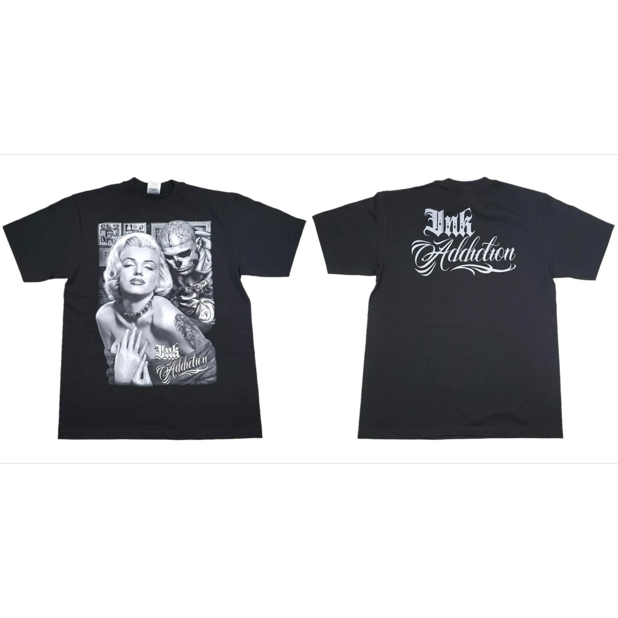 

Trend Men's Same West Coast Monroe Tattoo Rap RAPPER Hip Hop Small Neckline Large Size DJ Short Sleeve T-Shirt Men Clothing