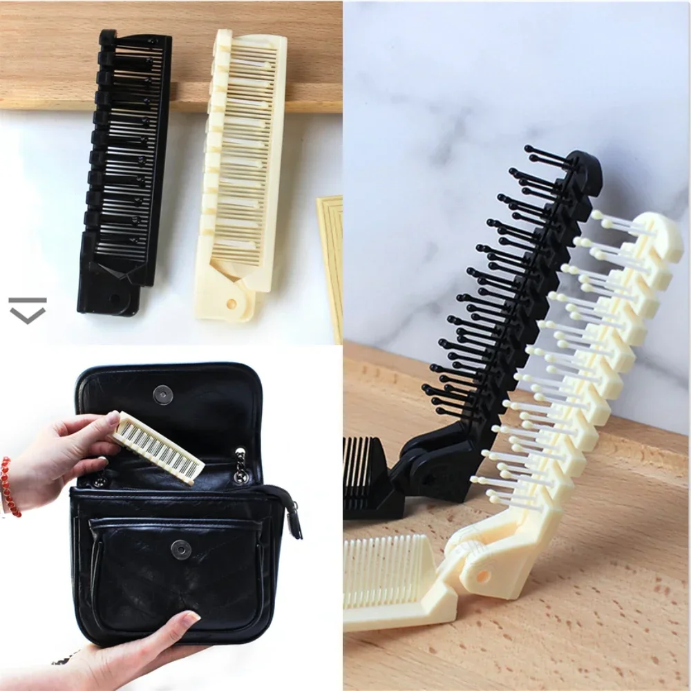 

Hair Combs for Beard Folding Pocket Comb Hair Brush Beard & Mustache Brushes for Men Peine Para Barba Children Hair Combs