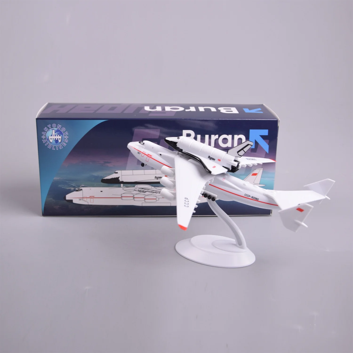 1:400 Scale Airplane Model Antonov AN225 Mriya Spacehuttle Transport Model Replica plane Souvenir Hobby Collection Gift Aviation