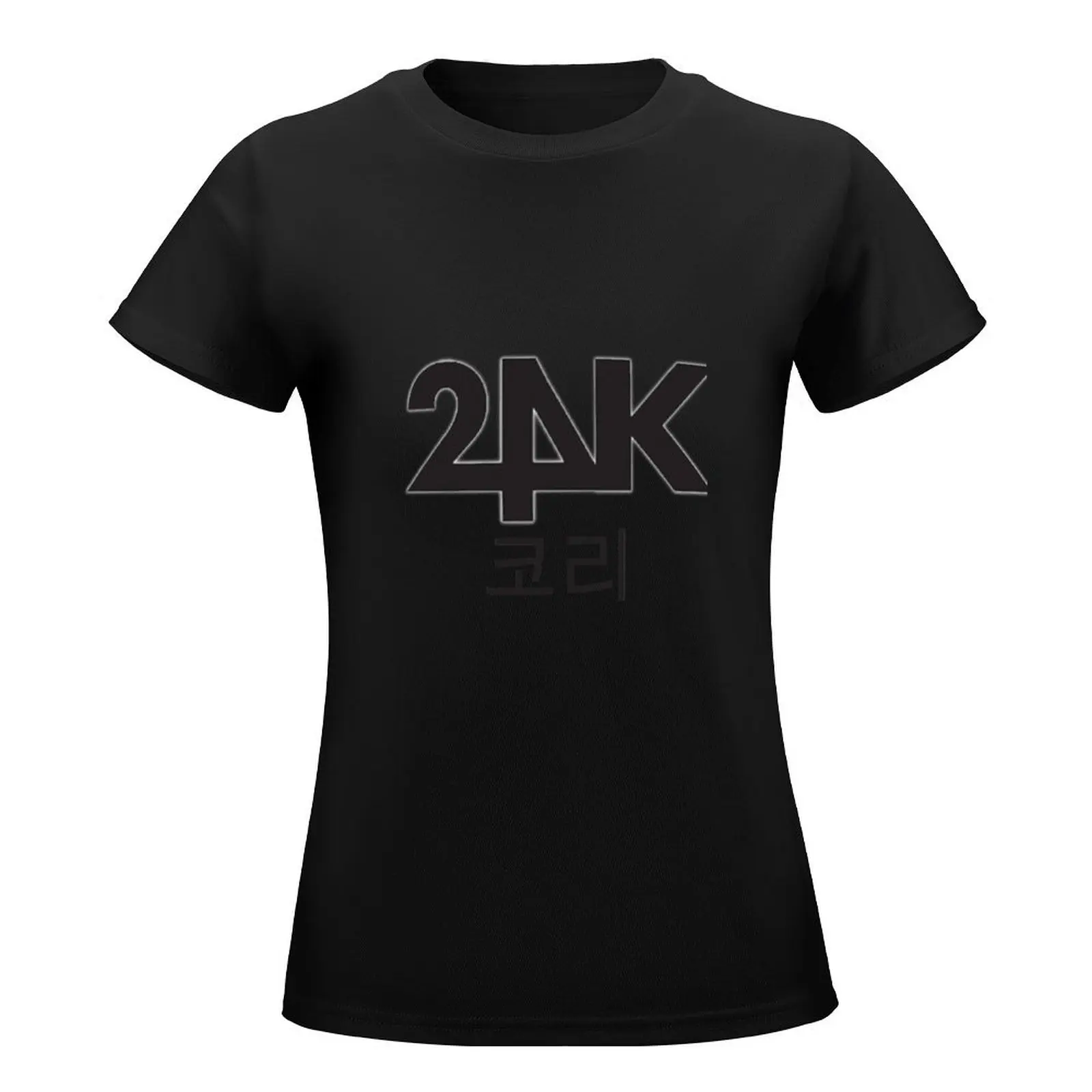 -? Camiseta com estampa animal para meninas, camisetas femininas, blusas de verão,-24K,-24K